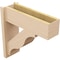 Ekena Millwork 7 1/2-in W x 22-in D x 22-in H Funston Block Rough Cedar Woodgrain TimberThane Outlooker, Primed Tan OUTUR075X22X22FST44RCPR - alternate 3